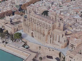 Palma City, Spain (2019) 3D Model preview