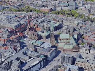 Bremen City, Germany (2019) 3D Model preview