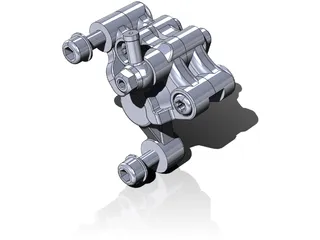 Formula Mountain Bike Brake Caliper 3D Model preview