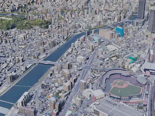 Hiroshima City, Japan (2019) 3D Model preview