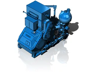 Pressure Pump 3D Model preview