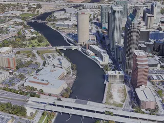 Tampa City, FL, USA (2019) 3D Model preview