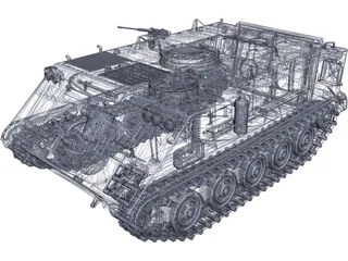 M113 APC1 3D Model preview