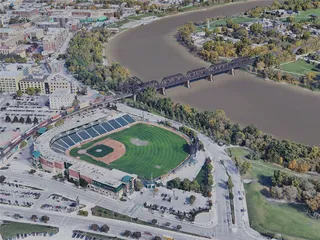 Winnipeg City, MB, Canada (2019) 3D Model preview