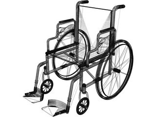 Wheelchair 3D Model preview