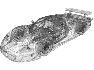 Maserati MC12 (2005) 3D Model preview