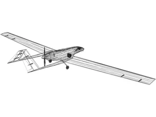 Bayraktar TB2 Tactical UAS 3D Model preview