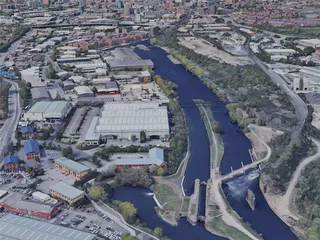 Leeds City, UK (2019) 3D Model preview
