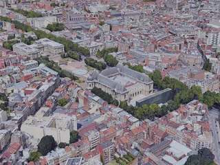 Lille City, France (2019) 3D Model preview