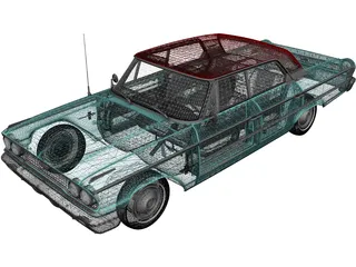 Ford Galaxie 500 (1963) 3D Model preview