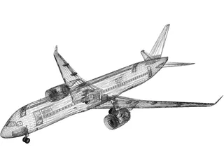 Bombardier CS300 3D Model preview