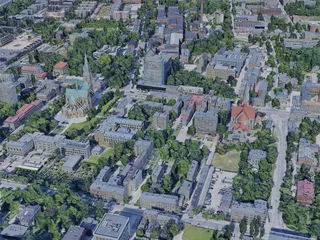 Lodz City, Poland (2019) 3D Model preview