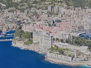 Monaco City, Monaco (2019) 3D Model preview