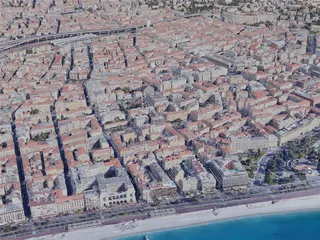 Nice City, France (2019) 3D Model preview