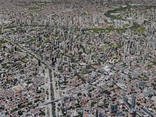 Recife City, Brazil (2019) 3D Model preview