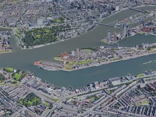 Rotterdam City, Netherlands (2019) 3D Model preview