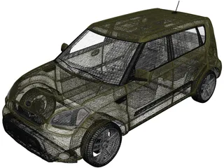Kia Soul (2010) 3D Model preview