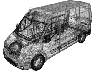 Renault Master (2017) 3D Model preview