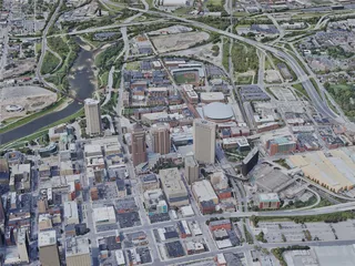 Columbus City, OH, USA (2019) 3D Model preview