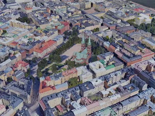 Helsinki City, Finland (2019) 3D Model preview