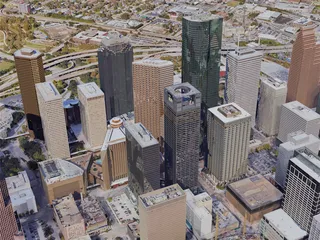 Houston City, TX, USA (2019) 3D Model preview