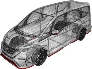 Nissan Serena Nismo (2016) 3D Model preview