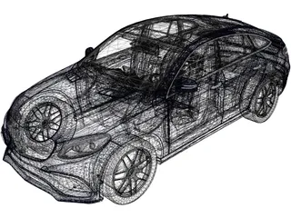 Mercedes-Benz GLE 63 AMG Coupe (2018) 3D Model preview