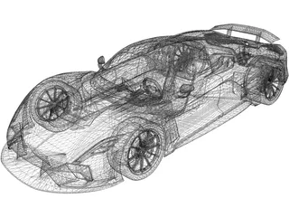 Hennessey Venom F5 (2020) 3D Model preview