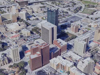 San Antonio City, TX, USA (2019) 3D Model preview