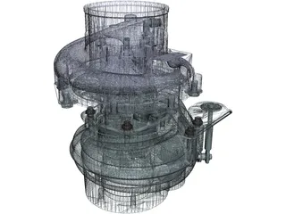 Garret GT37 Turbocharger 3D Model preview