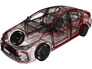 Toyota Corolla (2019) 3D Model preview