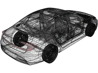 Hyundai Sonata (2020) 3D Model preview