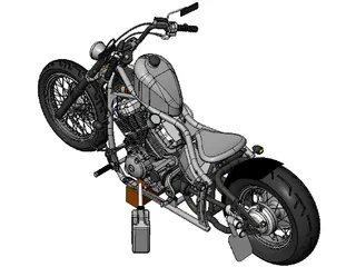 Yamaha Bobber 3D Model preview
