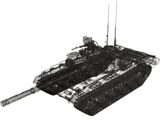 T-90 3D Model preview