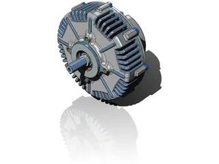 PMG132 Electric Motor 3D Model preview