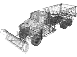 Snow Plow 3D Model preview