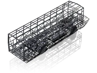 Bus Chassis 3D Model preview