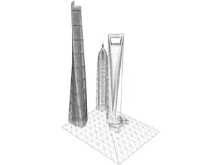 Shanghai Tower 3D Model preview