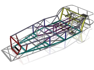 Lotus 7 Chassis 3D Model preview