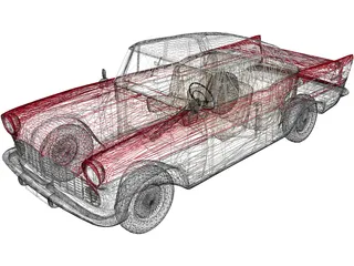 Matra Simca Chambord (1959) 3D Model preview