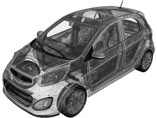 Kia Picanto (2012) 3D Model preview
