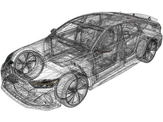 Audi RS7 (2020) 3D Model preview