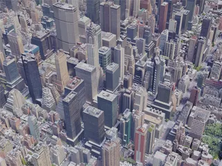 New York City, Midtown Manhattan, USA (2019) 3D Model preview