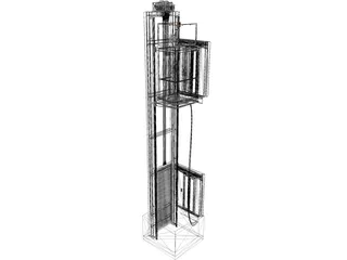 Elevator 3D Model preview