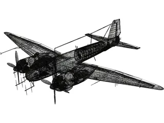 Junkers Ju 388 3D Model preview