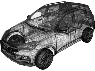 Chery Tiggo 4 (2019) 3D Model preview