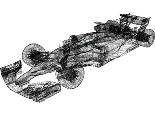 Mercedes-AMG F1 W08 EQ Power 3D Model preview