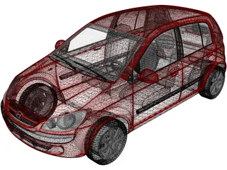 Hyundai Getz (2006) 3D Model preview