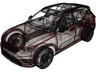 Volvo XC40 (2020) 3D Model preview