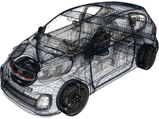 Kia Picanto Sport (2012) 3D Model preview